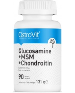 Glucosamine + MSM + Chondroitin, 90 таблетки, OstroVit