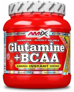 Glutamine + BCAA, манго, 300 g, Amix