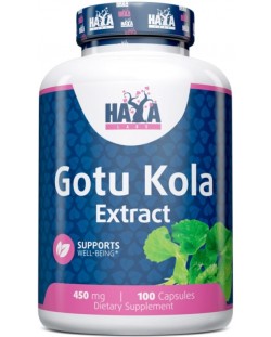 Gotu Kola Extract, 450 mg, 100 капсули, Haya Labs
