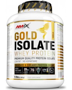 Gold Isolate Whey Protein, ванилия, 2.28 kg, Amix