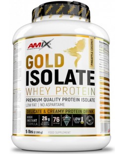 Gold Isolate Whey Protein, ананас и кокос, 2.28 kg, Amix