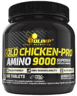 Gold Chicken Pro Amino 9000, 300 таблетки, Olimp