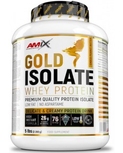 Gold Isolate Whey Protein, шоколад и фъстъчено масло, 2.28 kg, Amix