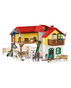 Комплект фигурки Schleich Farm World - Голяма фермерска къща