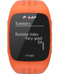 GPS часовник Polar M430 - оранжев