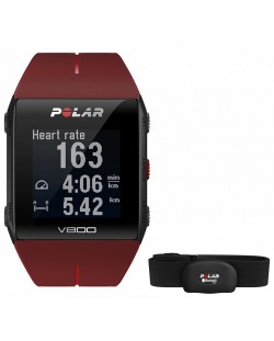 GPS часовник Polar V800 HR COMBO - червен