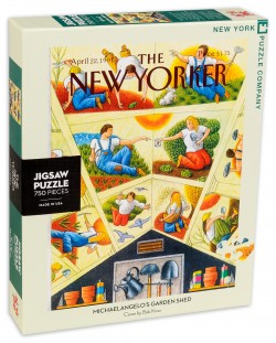 Пъзел New York Puzzle от 750 части - Градинската барака на Микеланджело