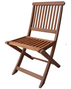 Градински сгъваем стол Muhler - 47 х 59 х 87 cm, натурален