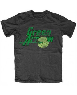 Тениска Green Arrow Logo, черна, размер M