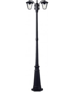 Градинска лампа Smarter - Edmond 9158, IP44, E27, 2x28W, черна