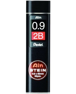 Графити Pentel - Ain Stein, 2B, 0.9 mm, 36 броя