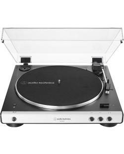 Грамофон Audio-Technica - AT-LP60XBT, автоматичен, черен/бял