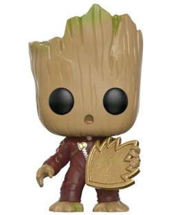 Фигура Funko Pop! Movies: Guardians of the Galaxy 2 - Young Groot with Shield, #208