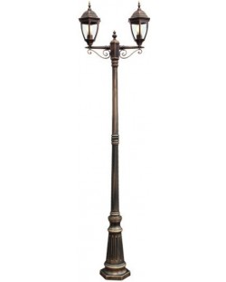 Градинска лампа Smarter - Sevilla 9609, IP44, E27, 2x42W, антично черна