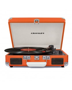 Грамофон Crosley - Cruiser Deluxe, полуавтоматичен, оранжев
