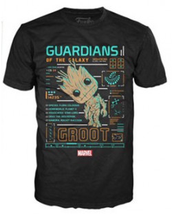 Тениска Funko Pop! Marvel Gardians of the Galaxy - Groot, черна, M (разопакован)