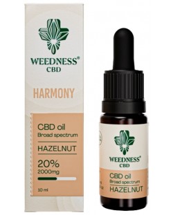 Harmony CBD масло, 20%, лешник, 10 ml, Weedness CBD