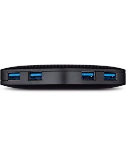 USB хъб TP-Link - UH400, 4 порта, USB 3.0, черен