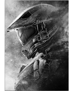 Метален постер Displate - Halo Master Chief Spartan