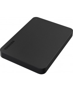 Твърд диск Toshiba - Canvio Alu, 1TB, външен, 2.5'', черен