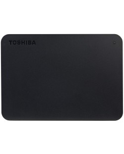 Твърд диск Toshiba - Canvio basics, 2TB, външен, 2.5'', черен
