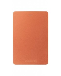 Твърд диск Toshiba - Canvio Alu, 1TB, външен, 2.5'', червен