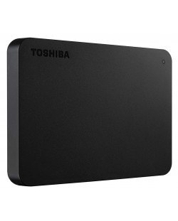 Твърд диск Toshiba - Canvio Basics, 4TB, външен, 2.5'', черен