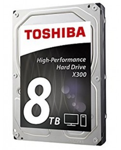 Твърд диск Toshiba - X300, 8TB, 7200 rpm, 3.5''