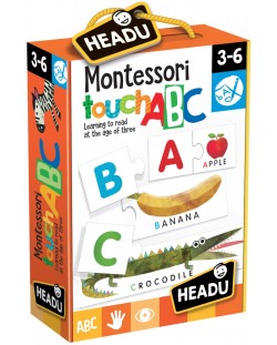 Образователна игра Headu Montessori - Докосни и разпознай буква