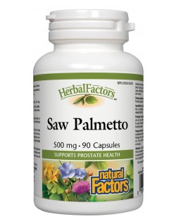 Herbal Factors Saw Palmetto, 500 mg, 90 капсули, Natural Factors