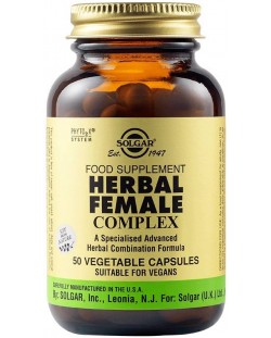 Herbal Female Complex, 50 растителни капсули, Solgar