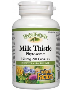Herbal Factors Milk Thistle Phytosome, 90 капсули, Natural Factors