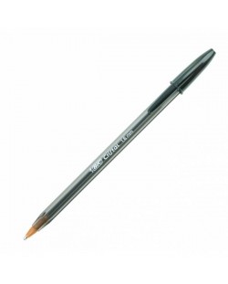 Химикалка BIC - Cristal Large, 1.6 mm, черна