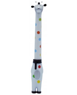 Химикалка с играчка - Бял жираф