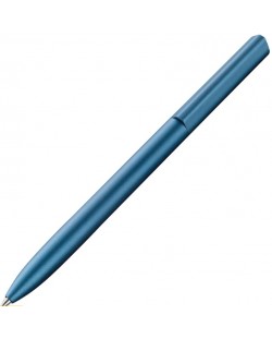 Химикалка Pelikan Ineo - Петролено синя, в метална кутия