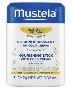 Хидра стик Mustela - С cold cream и пчелен восък, 9.2 g