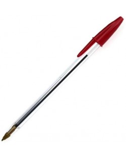 Химикалка BIC Cristal Original Medium - 1.0 mm, червена