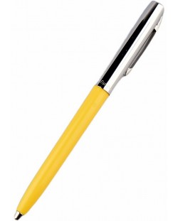 Химикалка Fisher Space Pen Cap-O-Matic - 775 Chrome, жълто и сребристо