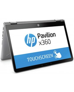 HP Pavilion x360 14-ba003nu Silver, Core i5-7200U(2.5Ghz/3MB) 14" FHD UWVA BV IPS Touch + WebCam, 8GB 2133Mhz 1DIMM, 256GB M.2 SSD, no Optic, NVIDIA GeForce 940MX 2GB, 3168 a/a + BT, Backlit Kbd, 3Cell Batt, Win 10 64bit