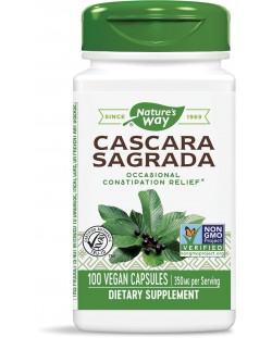Cascara Sagrada, 270 mg, 100 капсули, Nature's Way