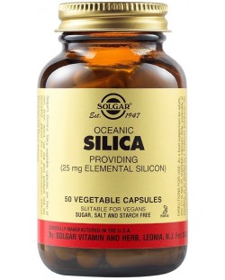Oceanic Silica, 25 mg, 50 растителни капсули, Solgar