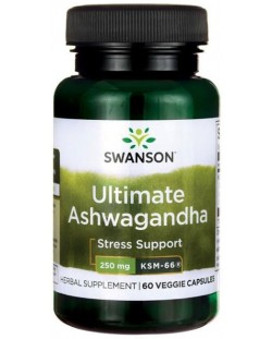 Ultimate Ashwagandha, 250 mg, 60 капсули, Swanson