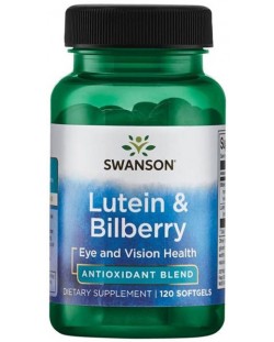 Lutein & Bilberry, 120 меки капсули, Swanson
