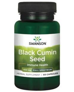 Black Cumin Seed, 400 mg, 60 капсули, Swanson
