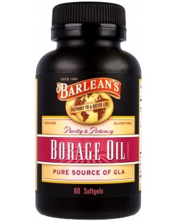 Borage Oil, 60 меки капсули, Barlean's