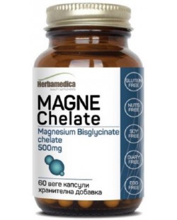 Magne Chelate, 500 mg, 60 капсули, Herbamedica