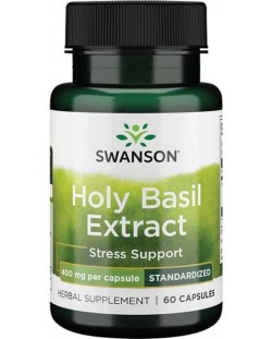 Holy Basil Extract, 400 mg, 60 капсули, Swanson