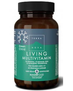 Green Child Living Multivitamin, 50 капсули, Terra Nova