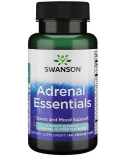 Adrenal Essentials, 60 растителни капсули, Swanson
