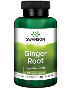 Ginger Root, 540 mg, 100 капсули, Swanson